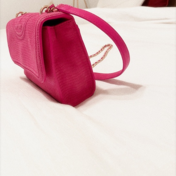 Tory Burch Pink Suede Purse - Picture 2 of 8